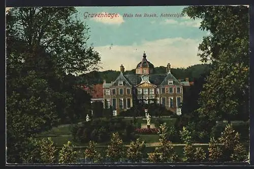 AK s` Gravenhage, Huis ten Bosch, Achterzijde