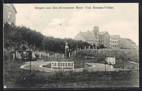 AK Bergen aan Zee, Monument Mevr. Van Reenen-Völter
