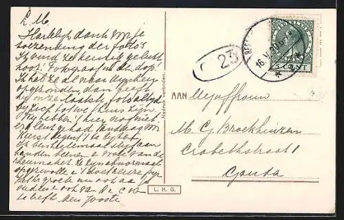 AK Bergen aan Zee, Monument Mevr. Van Reenen-Völter