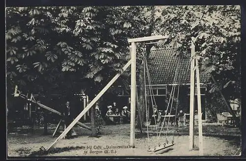 AK Bergen /N. H., Speeltuin bij Cafe Duinvermaak