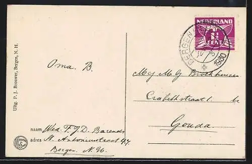 AK Bergen /N. H., Huize Cranenburgh