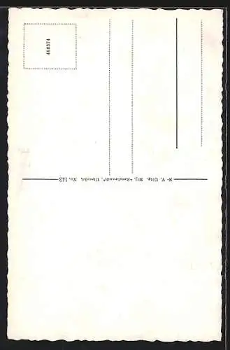 AK Arnhem, Brücken, Rehe und Springbrunnen im Park