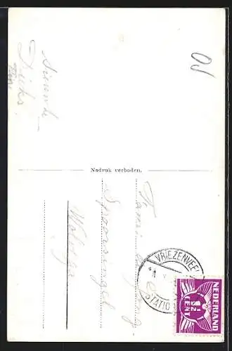 AK Vriezenveen, Boerenwoning met ouderwetsche put. Oosteinde