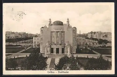 AK Cottbus, Blick auf das Stadttheater