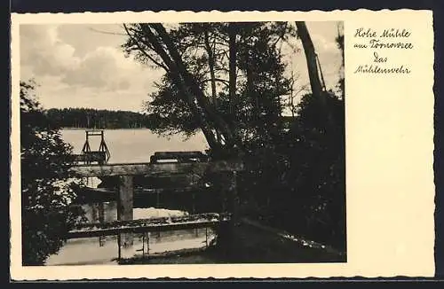 AK Tornowsee, Mühlenwehr der Hohen Mühle