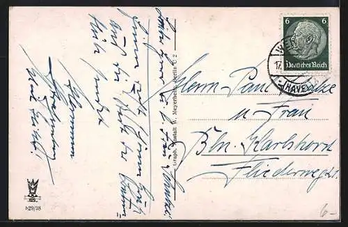 AK Werder a. d. Havel, Panorama während der Baumblüte
