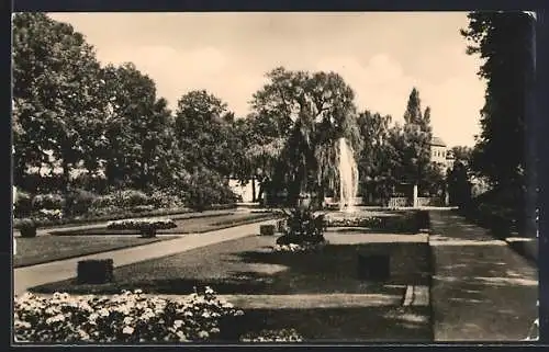 AK Brandenburg /Havel, Anlagen am Walther-Rathenau-Platz