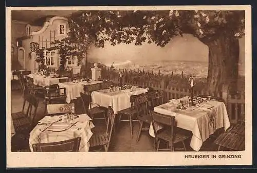 AK Berlin-Tiergarten, Kaffeehaus Vaterland, Heuriger in Grinzing