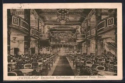AK Berlin-Tiergarten, Deutsches Kaffeehaus Vaterland