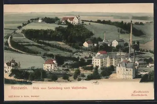 AK Rosswein, Blick vom Hartenberg nach Wettinhöhe