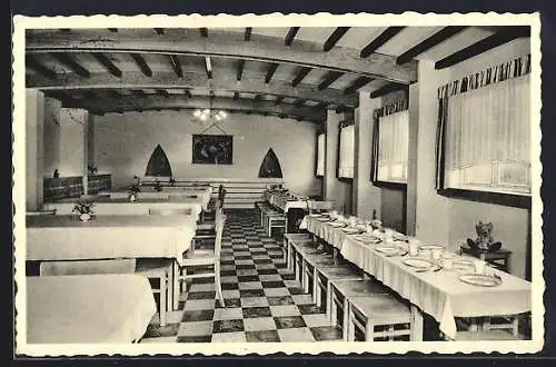 AK Borkum, Kinderholungsheim Concordia, Haus Wolfgang, Innenansicht