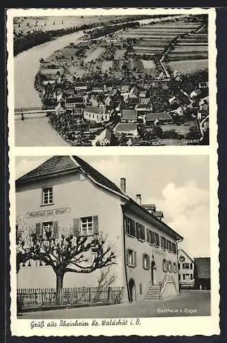 AK Rheinheim, Gasthaus zum Engel, Gesamtansicht