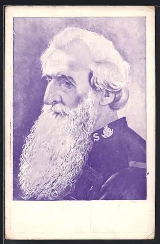 AK Gen. William Booth, Gründer der Heilsarmee, Portrait