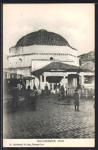 AK Salonique, Bath for Men 1916