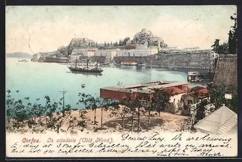 AK Corfou, La citadelle côté Nord