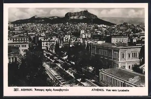 AK Athènes, Vue vers Lycabette