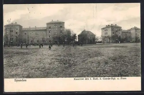 AK Spandau /Berlin, Kaserne des 1. Batl. 5 Garde-Rgt. zu Fuss