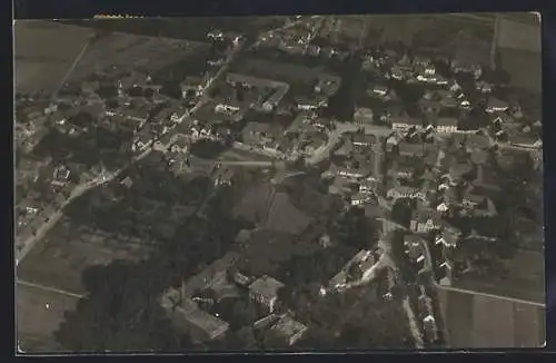 AK Vieselbach, Ortsansicht, Fliegeraufnahme