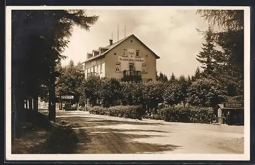 AK Luisenburg i. Fichtelgebirge, Hotel und Pension Waldlust b. Wunsiedel, Besitzer Gg. Schöpf