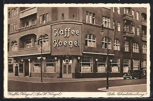 AK Berlin-Charlottenburg, Kaffee Koegel, Konzert-Café