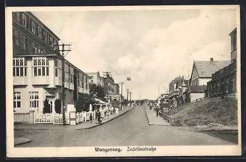 AK Wangeroog, Partie in der Zedelinstrasse