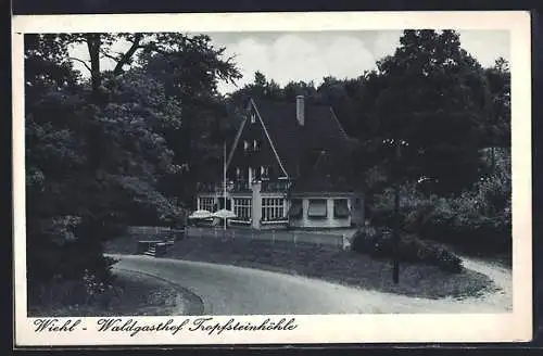 AK Wiehl, Blick auf den Gasthof Tropfsteinhöhle
