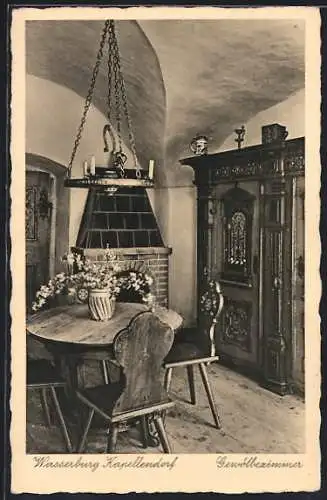 AK Kapellendorf, Wasserburg, Gewölbezimmer, Innenansicht