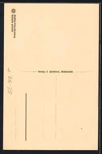 Steindruck-AK Wiedenbrück, Up`n Thül