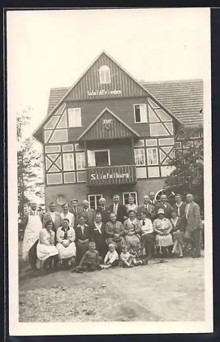 AK Nauendorf /Thür., Gasthaus Waldfrieden zur Stiefelburg