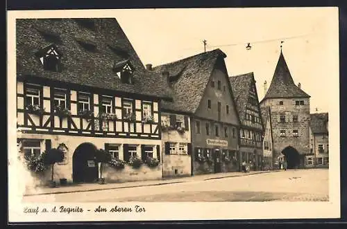 AK Lauf a. d. Pegnitz, Gasthof Zum Wilden Mann, Partie am oberen Tor
