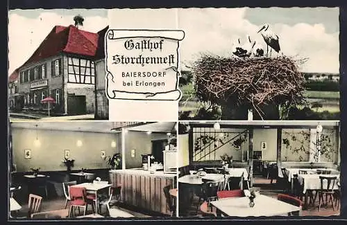 AK Baiersdorf bei Erlangen, Gasthof Storchennest, Inh. A. Ruppert
