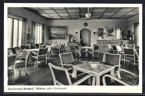 AK Dillberg über Postbauer, Gastraum vom Restaurant Berghof