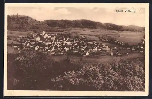 AK Velburg, Ortsansicht mit Landschaft