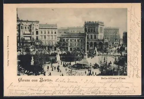 AK Berlin-Kreuzberg, Der Belle-Alliance-Platz