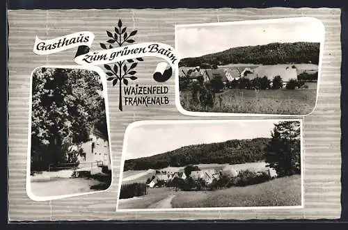 AK Waizenfeld / Frankenalb, Gasthaus zum grünen Baum, Ortspanorama