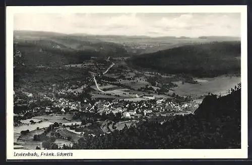 AK Leutenbach /Fränk. Schweiz, Totalansicht aus der Vogelschau
