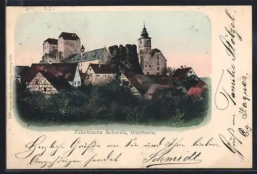 AK Hilpoltstein /Fränkische Schweiz, Blick auf den Ort