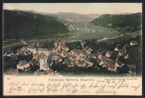 AK Muggendorf /Fränkische Schweiz, Ortsansicht mit Landschaft