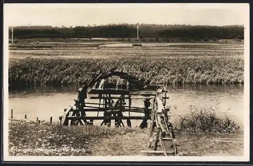 AK Erlangen, Wasserrad in der Pegnitz