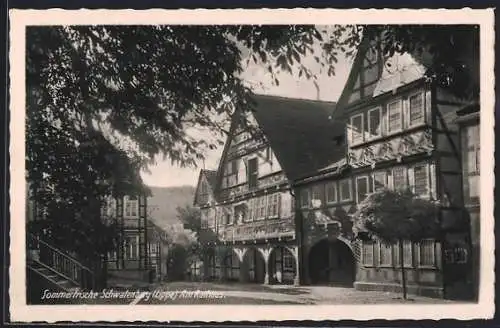 AK Schwalenberg, Partie am Rathaus