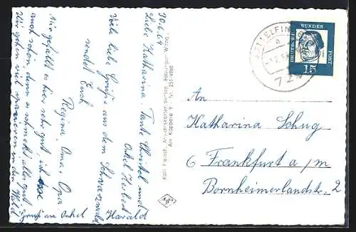 AK Göttelfingen /Freudenstadt, Blick auf den Ort