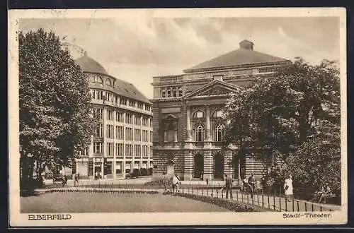 AK Elberfeld, Partie am Stadt-Theater