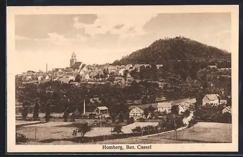 AK Homberg /Cassel, Blick auf den Ort