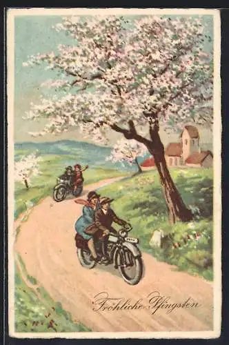 AK Pfingstausflug auf dem Motorrad