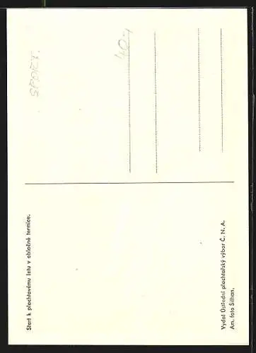 AK Segelflugzeug in der Luft