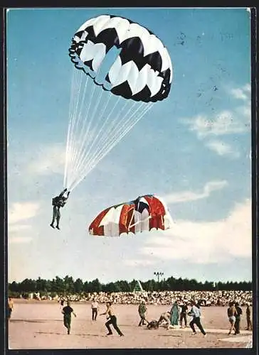 AK Leutkirch /Allgäu, VII. Weltmeisterschaft im Fallschirm-Sportspringen 1964