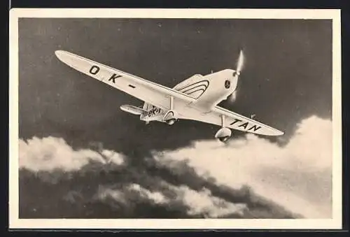 AK Propellerflug in den Wolken, Memorial Ing. Jana Kaspara v Pardubicich