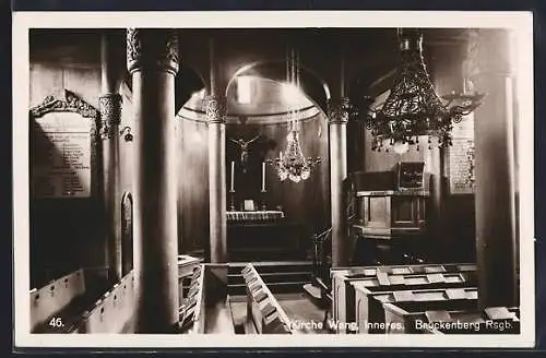 AK Brückenberg, Inneres der Kirche Wang