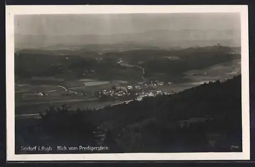 AK Seidorf i. Rsgb., Totalansicht vom Predigerstein aus