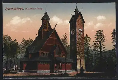 AK Wang /Riesengebirge, Kirche Wang